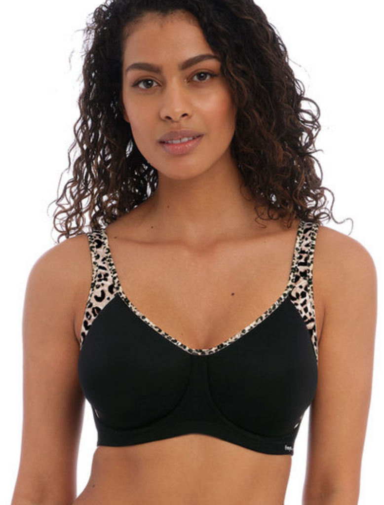 Freya Active Sonic Underwire Moulded Sports Bra, Leopard