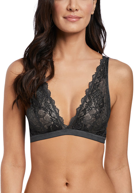 Wacoal Lace Perfection Bralette, Charcoal