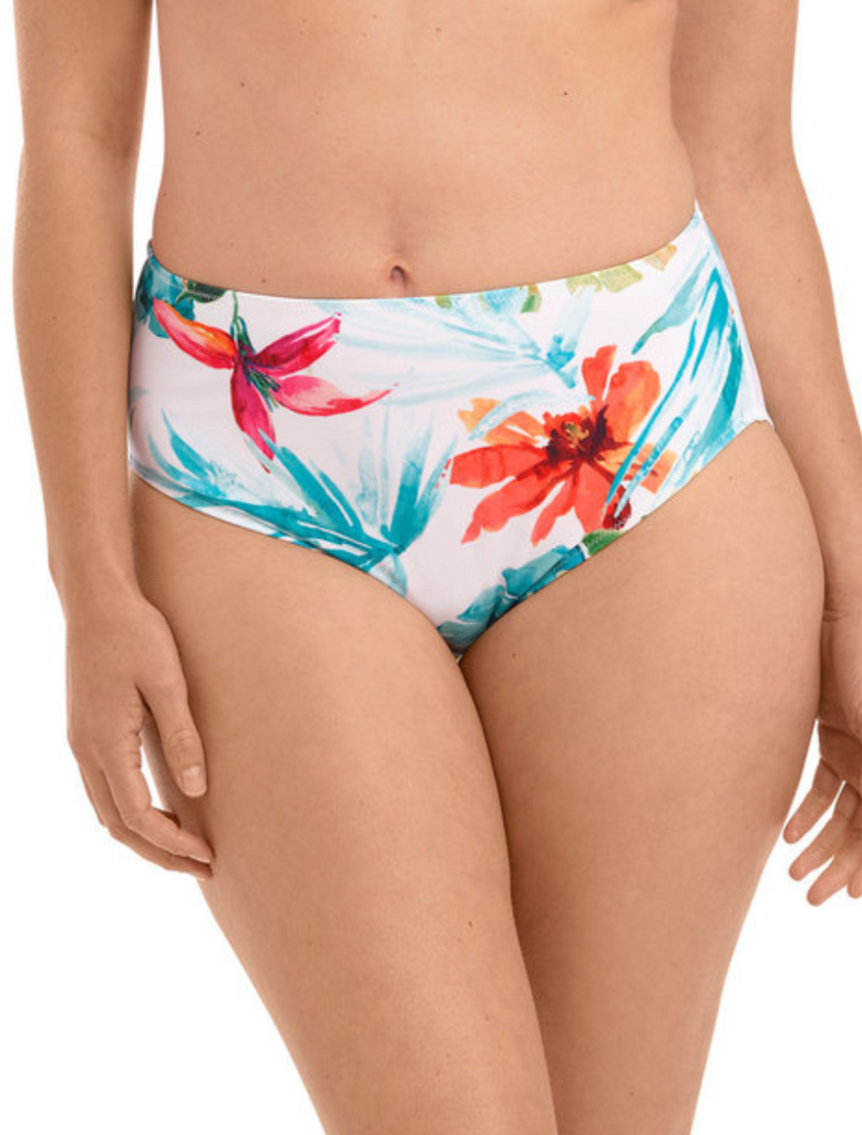 Fantasie Kiawah Island High Waist Bikini Brief, Aquamarine | High Rise Bikini Bottoms | Fantasie Bikini Bottoms